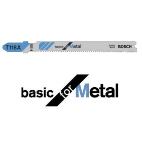 Lames de scie sauteuse"T118A" Basic pour métal
