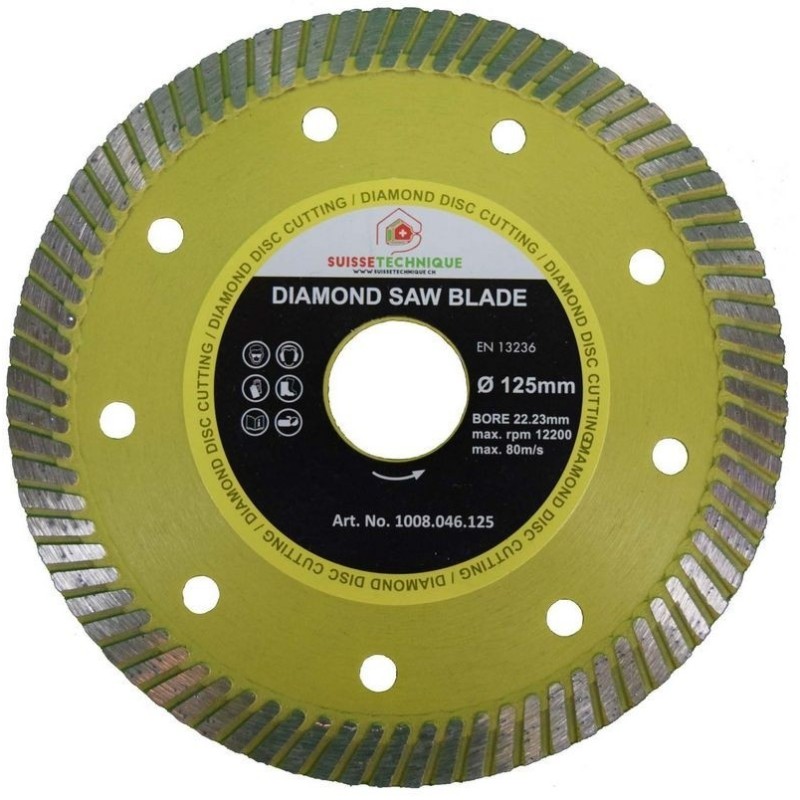 Disque Diamant KURSTOL 125mm - Pour Couper Carrelage, Granit, Marbre Et Porcelaine